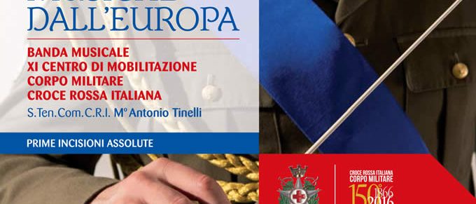 Immagine 2: “Musiche dall’Europa”: è uscito il cd della Banda Musicale della Croce Rossa - la copertina del cd