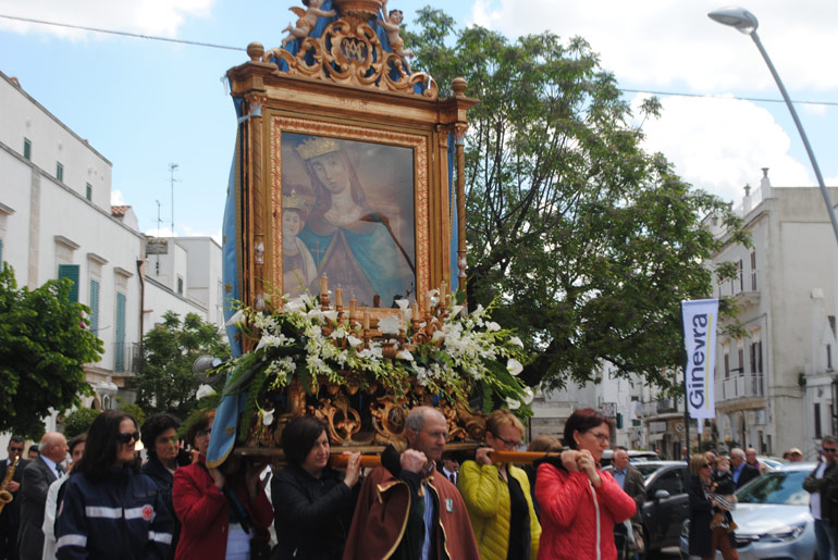 Madonna della Croce, la Processione dei fedeli