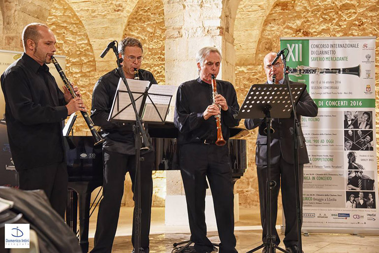 Il Quartetto di clarinetti incanta Noci