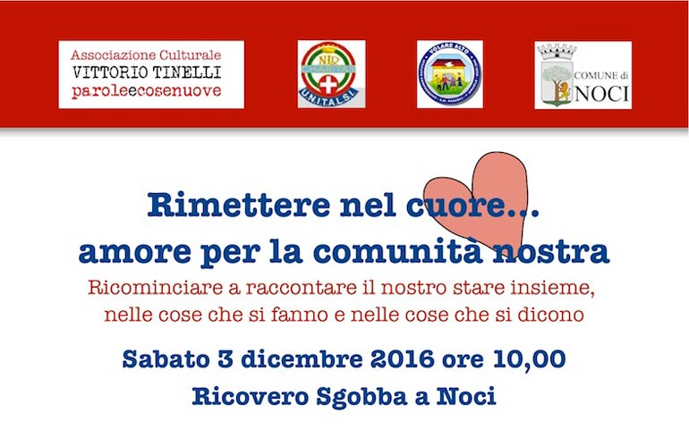 “Rimettere nel cuore…”, domani al Ricovero Sgobba