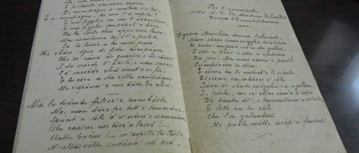 Immagine 2: D'Onghia dona alla Biblioteca un manoscritto di Gabrielli