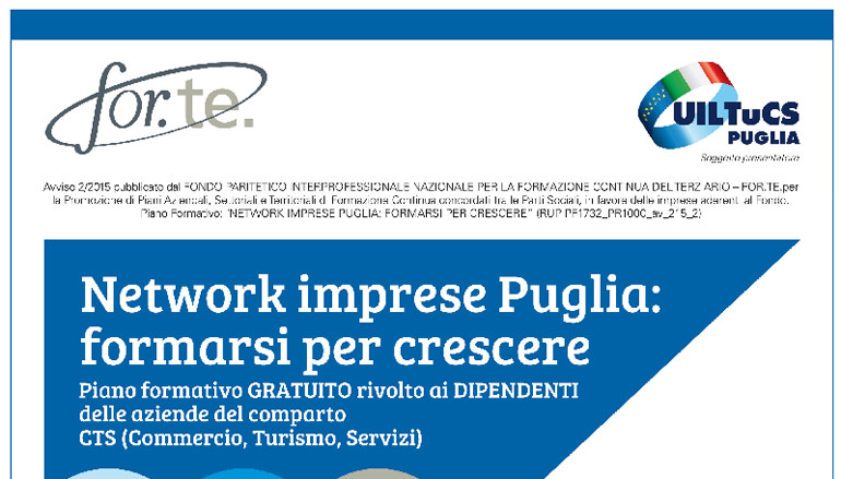 Network imprese Puglia: formarsi per crescere