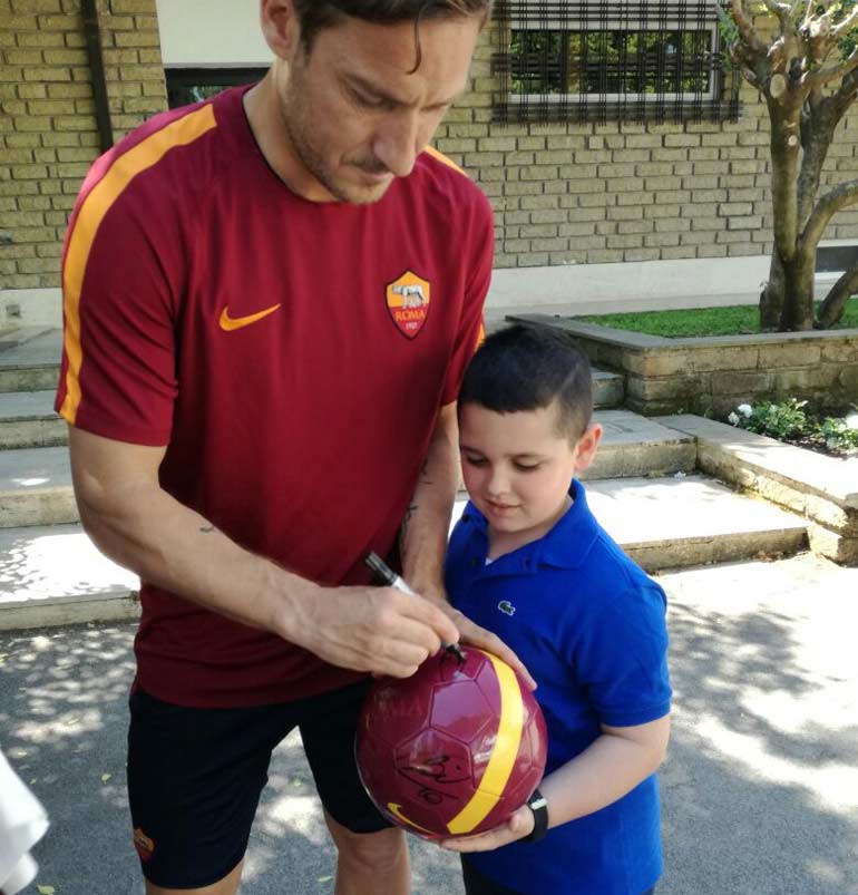 Incontrare Francesco Totti