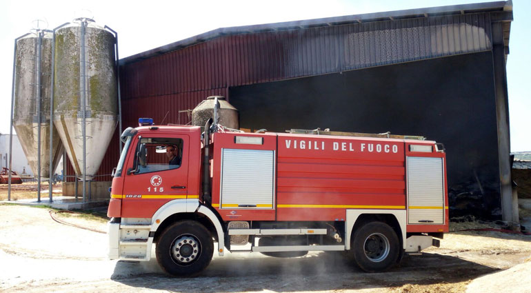 Incendio a masseria Don Gianvito