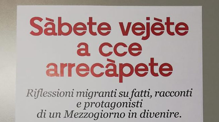 Parte domani “Sàbete vejete a cce arrecàpete”