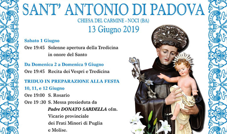 Festa di Sant’Antonio: il programma