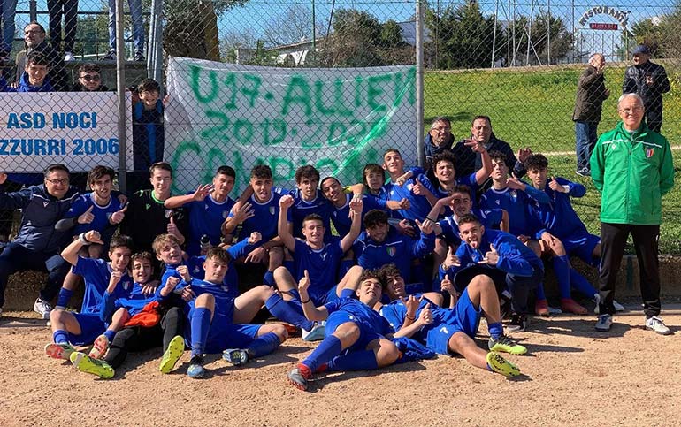 Noci Azzurri 2006: gli Allievi Regionali vincono il girone E