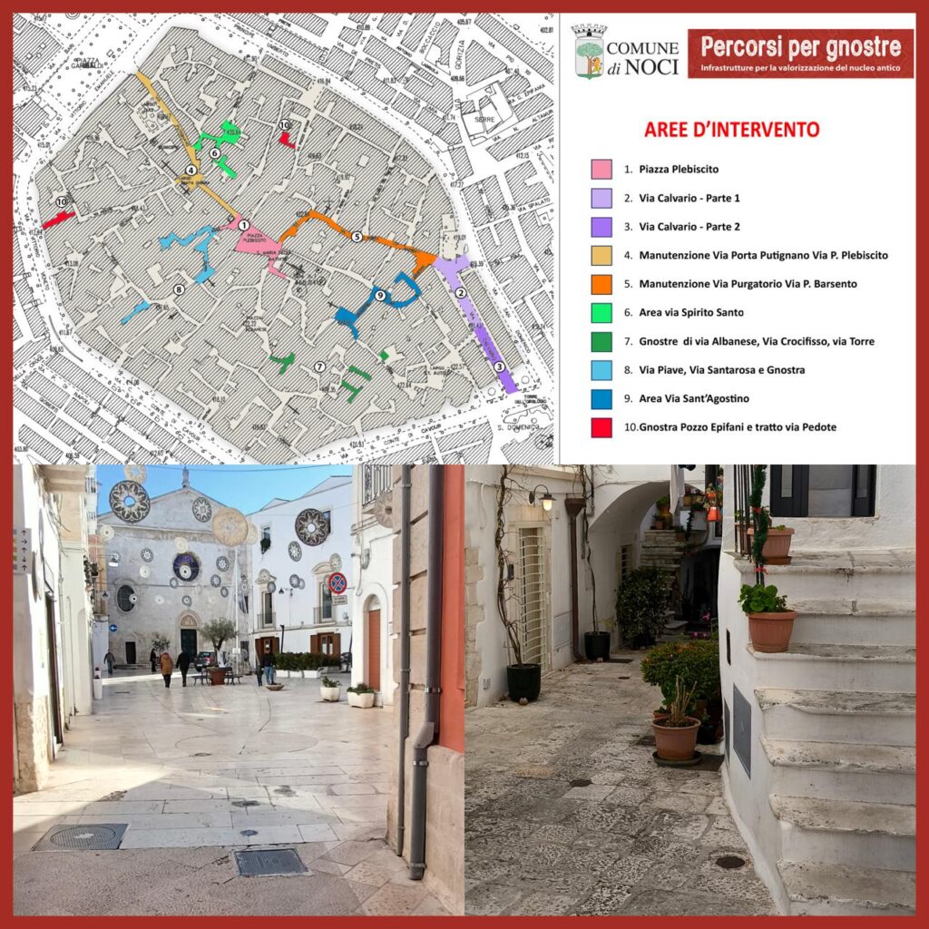 Percorsi nelle Gnostre, modifiche alla viabilità nel centro storico