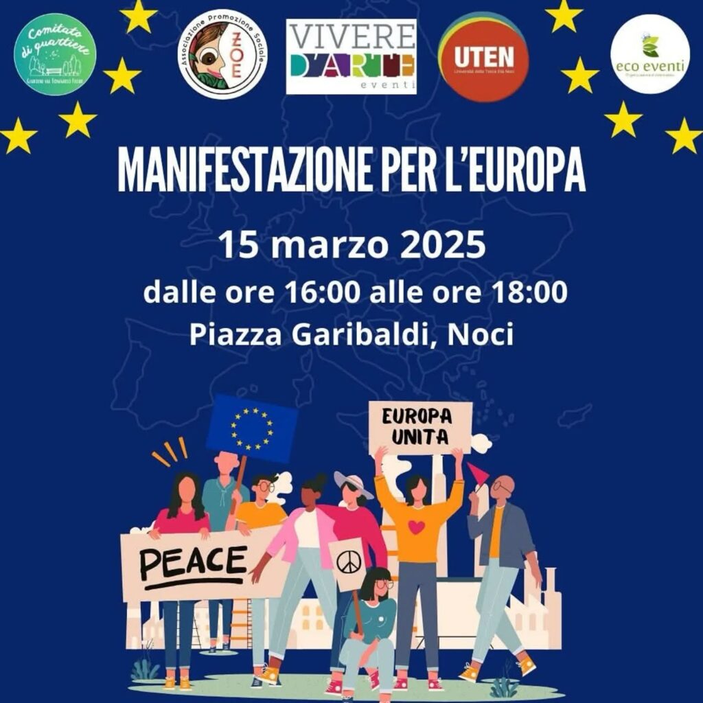 In piazza Garibaldi una manifestazione per l’Europa